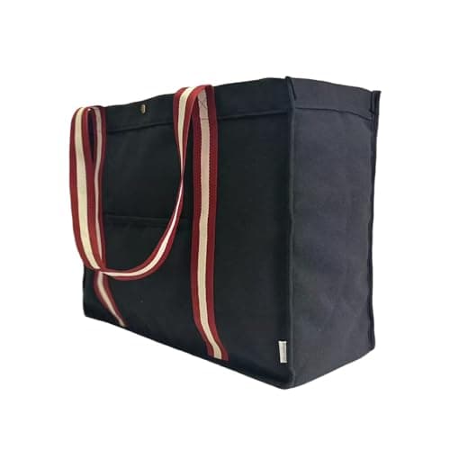 Augbunny 16OZ Canvas Lined Shopping Grocery Tote Multi Purpose Beach Bags Diaper Bag — view 6