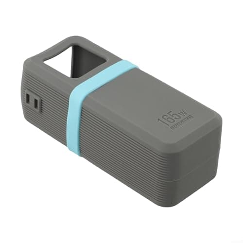 Silicone Case for UGREEN Nexode Power Bank 20000 mAh 165 W, Protective Case with Dust Protection and Screen Protection, Travel Case, Black (Grey) — view 4