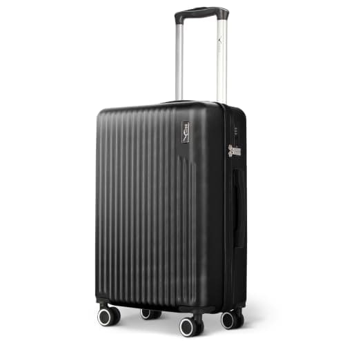 LUGG 20 Inch Vacay Suitcase, ABS Luggage with TSA Indent Lock, Aluminium Trolley Handle, 360° Spinner Wheels, Water-Resistant & Durable, Airline Compatible (55 x 23 x 35cm), 1 Year Warranty