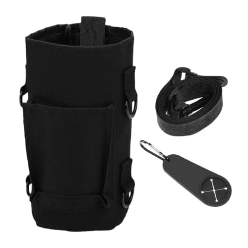 AMONIDA Magnetic Gym Bag Water Bottle Carrier with Shoulder Strap for Travel Fitness Black Polyester 1 Set — view 6