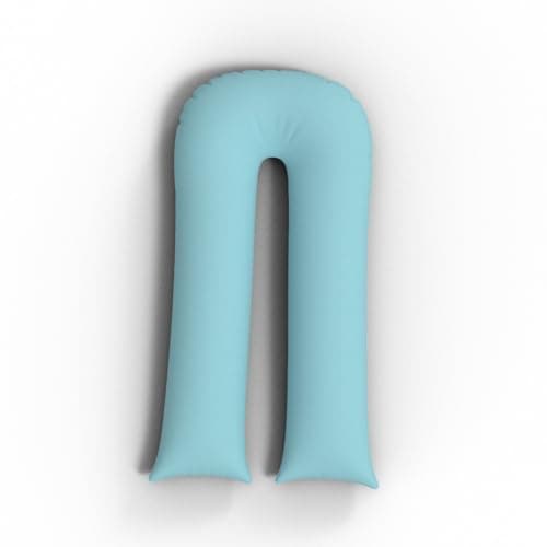 ARLINENS 12ft Long U Shaped Full Body & Back Support Pillow Extra Fill With Hollow Fiber-Soft Relieve Pain Pregnancy & Leg Support Pillow with Free Pillowcase (Duck EGG)