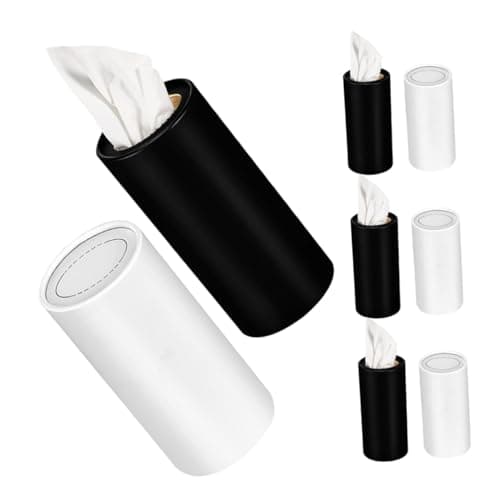 8 Pack round Car Tissue Holder Paper Cylinder Refillable