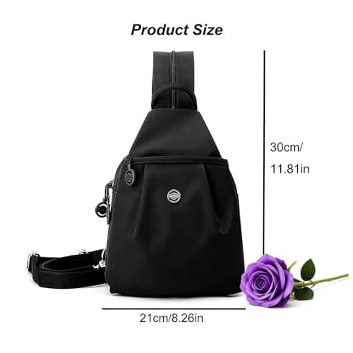 Auscfex Women 3 in 1 Crossbody Mini Backpack | Stylish Anti Theft Lightweight Fabric Small Rucksack Shoulder Chest Bag for City Travel (Navy, 21 * 30) — view 6