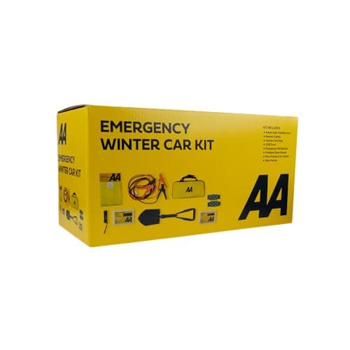AA Emergency Winter Car Kit AA5281 - Folding Snow Shovel, 9-LED Torch, Foil Blanket, Hi-Vis Vest, Rain Poncho, Booster Cables, Pair Snow Grips — view 2