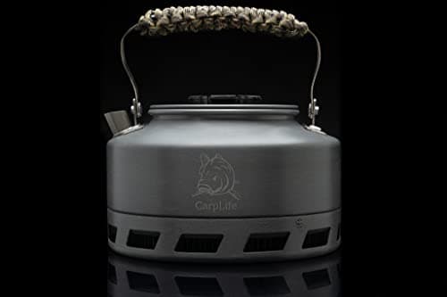 CarpLife Kettle Hand Finished with Paracord Handle - Rapid Boil Travel Kettle Camp Coffee Pot for Fishing, Camping, Caravans on Outdoor Open Fires, Fire Pits, Gas Stove for Portable Coffee Tea Brewing — view 6