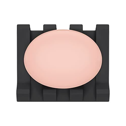Silicone Soap Dish with Drainage - Soap Dishes for Bathroom, Shower, Kitchen, Travel – Self Draining Easy Cleaning Tray Holder Saver (Black) — view 3
