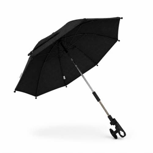 Premium Baby Parasol, SPF 50 UV Protection, 70x70cm, with Quick-Release Clamp, Compatible with All Pushchairs, Prams, Strollers and Travel Systems - Midnight Black | For Your Little One — view 4