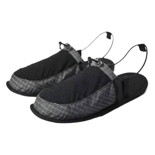 Ultralight Camp Shoes for Men and Women, Foldable Camping Slippers with TPU