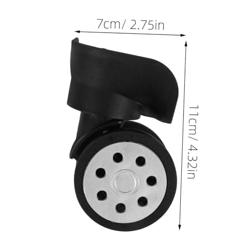 Angoily Replacement Sturdy Quiet Wheel Swivel Wheels Plastic Abs 4pcs Luggage Caster Set Repair, Easy to Install Kit for Wheeled for Suitcase Travel Suitcases — view 2