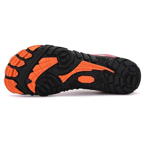 Mens Hiking Shoes Explorer - Healthy & Non-Slip Barefoot Shoes Womens Outdoor Walking Shoes Trekking Shoes(Red,7.5 UK) — view 5