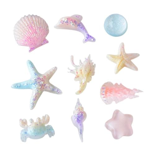 Sandal Charm Set 10 Pieces Funny Sea Theme Accessories — view 6