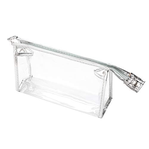 Qkurt 5 Packs Transparent Waterproof Cosmetic Bag with Zipper, Portable PVC Clear Cosmetic Makeup Bag Pouch for Vacation, Travel, Bathroom | Fashion Practical Transparent Bags — view 6