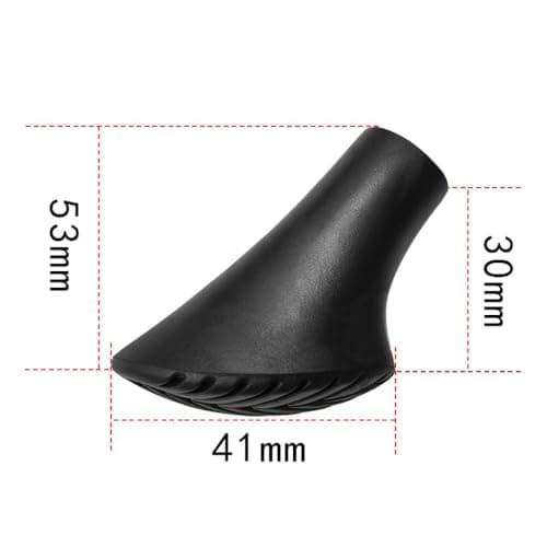 Pack of 3 Nordic Walking Poles Rubber Buffer Nordic Walking Pads Asphalt Rubber Buffer Universal Walking Poles Rubber Buffer Non-Slip Ttrekking Rubber Buffer Pads Foot Cover for Trekking Poles — view 5