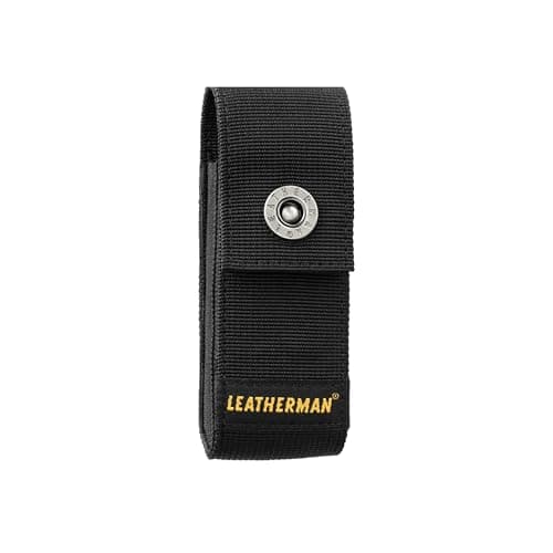 Leatherman Nylon Sheath with Pockets - Holster for Charge, Crunch, Rebar, Rev, Skeletool, Wave & Wingman, Black, Medium