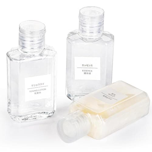 Pumtus 60 Pack Plastic Refillable Flip-Top Bottles, 60ml Clear Empty Travel Hand Sanitizer with Flip Cap, Portable Small Liquid Squeeze Container for Shampoo, Lotions, Liquid Body Soap, Creams — view 4