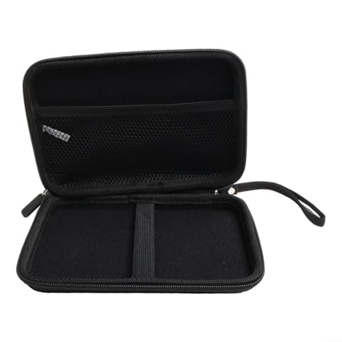 Sisinkal 7-Inch GPS Carrying Case Hard Shell Tablet Sleeve Pouch Bag with Mesh Compartment for Accessories Compatible for Dezl Devices Travel Storage Black — view 3