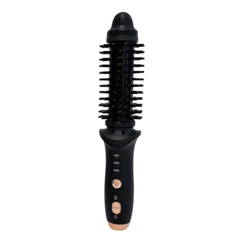 2026 USB Rechargeable Cordless Heated Round Brush Thermal Styling Tool for Travel Creating Volume with Small Barrel for Short Hair Men and Women (Black, One Size) — view 3