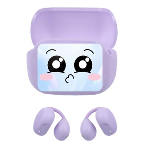 Wireless Earphones with AI Voice Translator for Travel(Purple Translation)