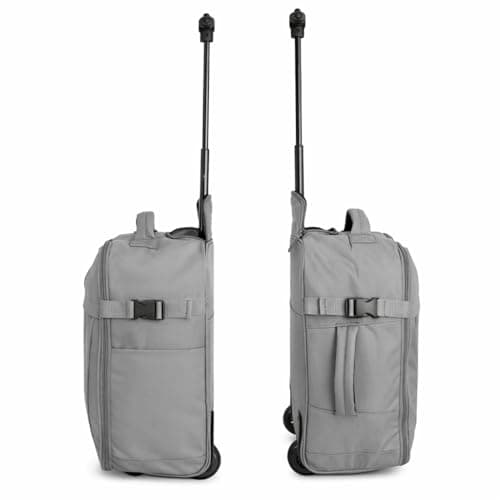 wowtravel Underseat Cabin Bag 45x36x20 Compatible with EasyJet, Lightweight 2 Wheel Trolley Case, Soft Shell Cabin Luggage Fits Under Seat, Small Carry On Travel Bag (Grey) — view 3