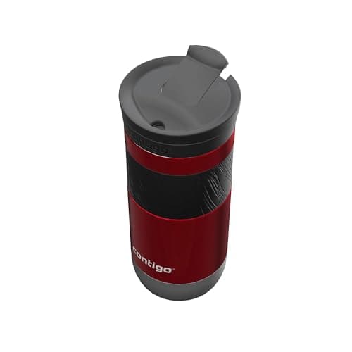 Contigo Travel Mug Byron, Stainless Steel Thermal-Mug, Insulated Coffee to go Cup, 100% Leakproof, Keeps hot for 7 Hours, Dishwasher Safe lid, Red — view 4
