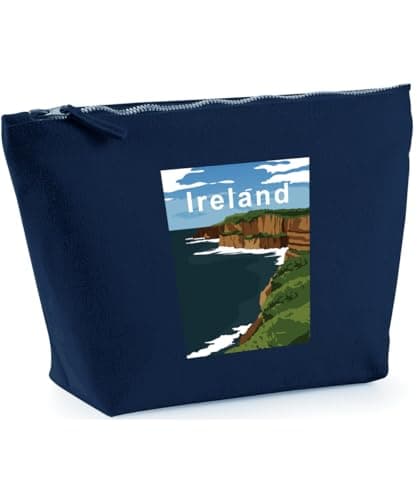 Hippowarehouse Ireland Printed Make up Cosmetic wash Bag 18x19x9cm
