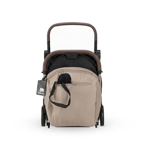 Deryan Air Travel Buggy - Cabin Approved - Compact Stroller & Travel Bag 8 kg - Travel Stroller for Life On The Go - Foldable & Lightweight - Suitable from Birth to 4 Years (0-4 Years) - Nougat — view 5