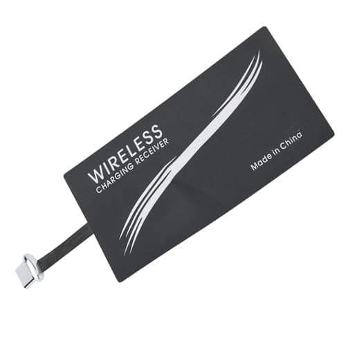 Qi Adapter Type C Wireless Charging Receiver, 2PCS Universal Charging Pad Adapter Wireless Charging Chip Mobile Phone Sticker Charging Receiver — view 2
