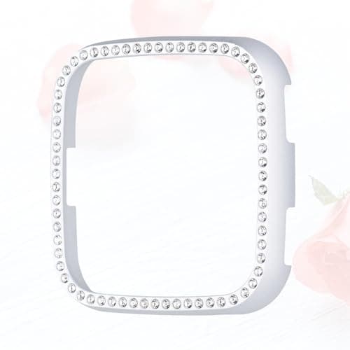 ARTIBETTER Silver Smart Watch Protective Case with Drop Resistance Cover and Stainless Steel Frame for Fitness and Travel