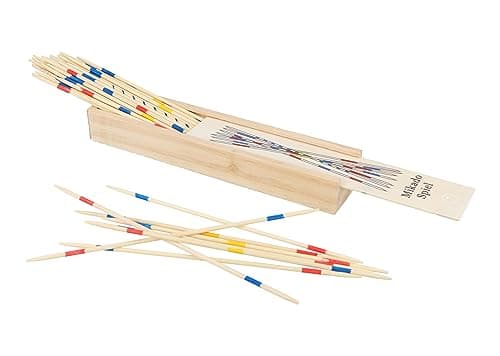 HENBRANDT Mikado Sticks 41pcs Traditional Family Games Wooden Pickup Sticks Set Table Top Board Game Wooden Toys for Kids — view 5