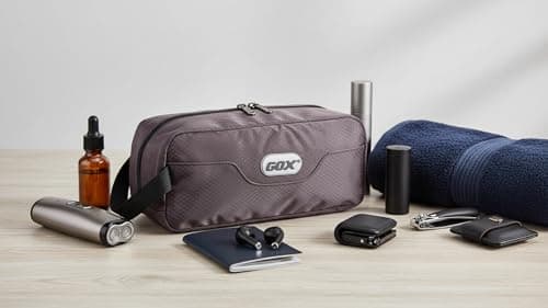 GOX Small Travel Toiletry Bag, Dopp Kit Case for Men, Multifunction Cosmetics Organizer Pouch… — view 5