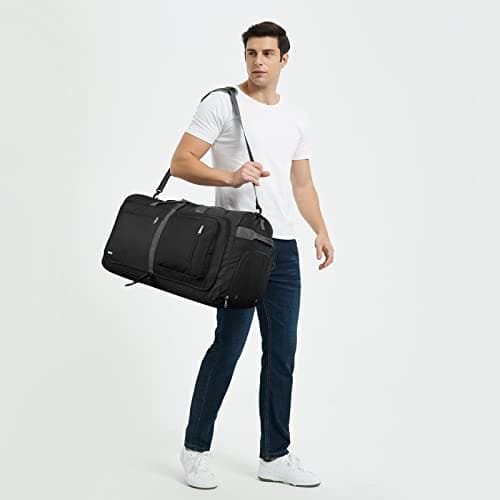 WANDF 65L Large Travel Holdall Duffle Luggage Bag Foldable — view 2