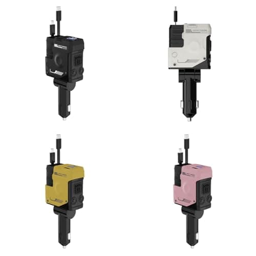 PIXZCSA USB Car Charger Adapter With Intelligent Chip Technology,yellow — view 6