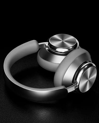 Wentronic Y03 Bluetooth Headphones Wireless Active Noise Cancelling Over Ear Headphones 48 Hours Playtime 6 EQ Music Mode High Sound Quality Headphones with Soft Ear Cushion - Silver — view 5
