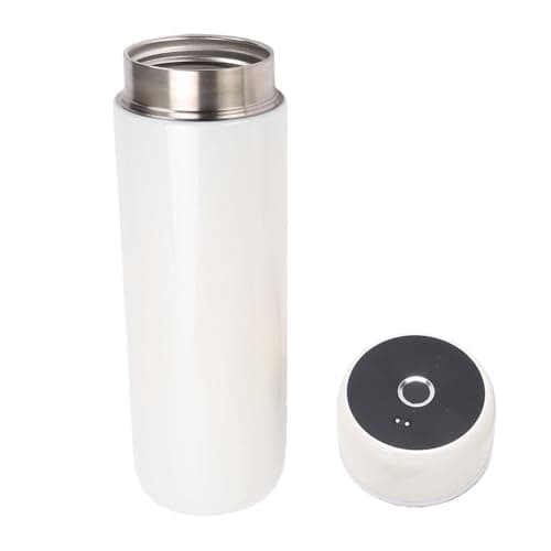 Annadue Smart Water Bottle, 450ml Fingerprint Smart Stainless Steel Insulated Bottle with Biometric Lock, 24H Hot and Cold, Leakproof for Gym Office School