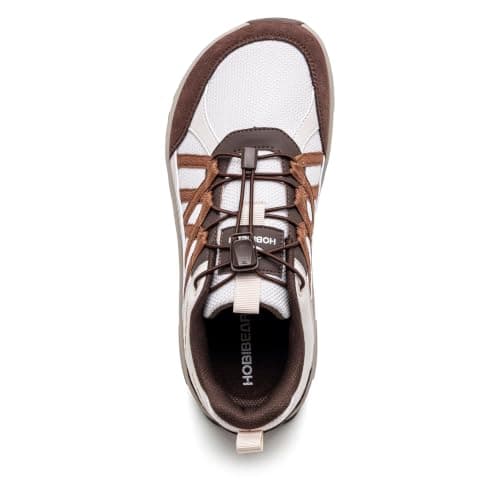 HOBIBEAR Barefoot Minimalist Shoes Womens Mens Lightweight Comfortable Wide Toe Fashion Sneakers Brown — view 2