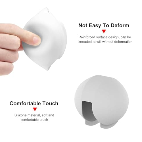 PULUZ Lens Cover for Insta360 X5 Invisible Dive Case, Insta 360 X5 Underwater Waterproof Diving Case Lens Cap Guard, Action Camera Accessories (White) — view 4