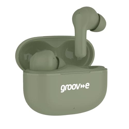groov e Jive Buds True Wireless Earphones with Charging Case - Green - True Wireless Stereo, 15 Hours of Playback, Touch Control, Voice Assistant Support, Enjoy Music Anywhere — view 5