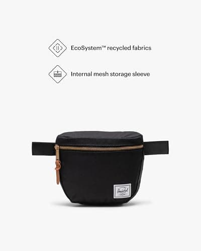 Herschel Unisex Settlement Hip Pack Black Standard - 2L — view 3