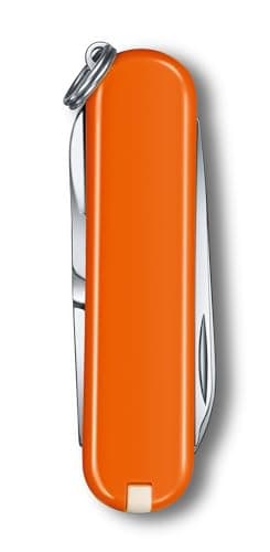 Victorinox Swiss Army Knife Classic SD, Pocket Knife, 7 Functions, Orange — view 3
