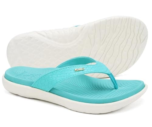 KuaiLu Flip Flops For Women Arch Support Yoga Mat Cushioned Thong Sandals — view 3