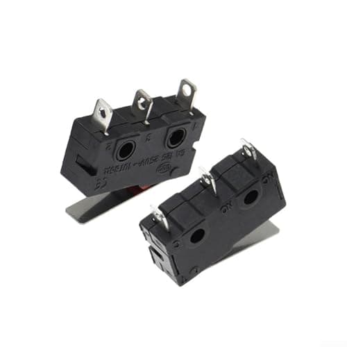 TDCuizent 10 Pack KW12 Tripod Limit Switch Sensitive Pure Silver Contacts 20X6.5x10mm Control Switch Black Flame-Retardant Compact Design For Industrial Electrical Equipment Automation Environments — view 3