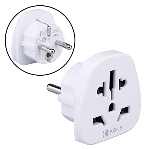 Travel Adapter, EU Plug Universal Adaptor, World to European Type F/C International Converter, 2-Pin Multi Socket for Spain, France, Italy, Germany, Portugal, Denmark, Greece to UK, USA, US, AUS — view 2