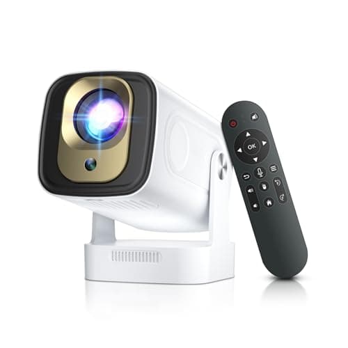 Salange Mini Projector for Bedroom [Short Throw & 2026 Upgrade],Native 1080P Mini Projector 4K & 8K Support,Auto Focus & Keystone,WiFi 6 Bluetooth 5.4,Android 14 Screen Mirroring for Outdoor Home