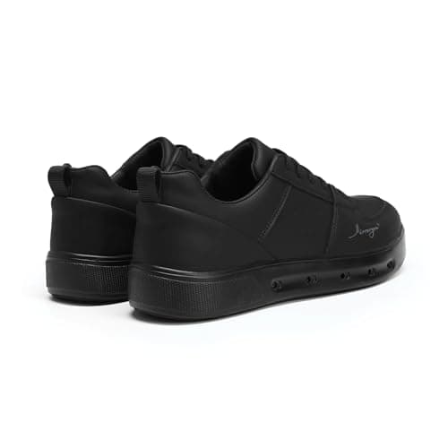 Mirroryou Mens Casual Dress Sneakers Lace-up Fashion Shoes Black 10 — view 5
