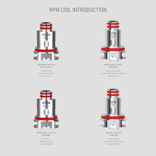 SMOK RPM Mesh 0.4 Ohm Replacement Coils Sub Ohm Atomiser Heads [Pack of 5] — view 3