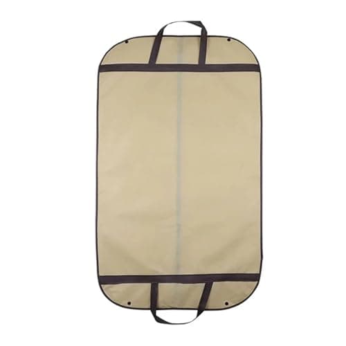 Suit Cover Travel Carrier Bag With Handles 3pcs Suit Cover Portable Travel Business Folding Hanging Garment Bag for Home Household Clothes Protector Case Breathable Suit Protector Carrier(Yellow) — view 3