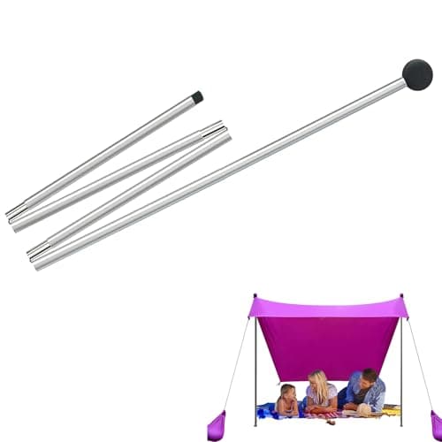 Foldable Tarp Poles Sturdy Aluminum Alloy Camping Accessories