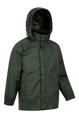 Mountain Warehouse Pakka Kids Waterproof Rain Jacket Khaki 11-12y — view 3