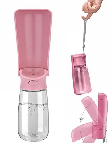 Emwel Foldable Dog Water Bottles - 550ml Water Feeder Leak Proof Portable Puppy Water Dispenser with Drinking Feeder for Pets Outdoor Walking, Hiking, Travel — view 2