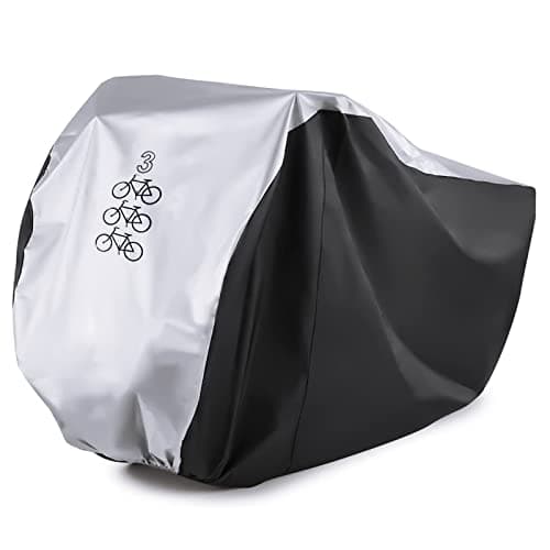 Maveek For 3 Bike Cycle Bicycle Rain Waterproof UV Protection Triple Bikes Cover All Weather Dust Resistant